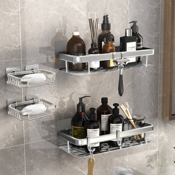 Rebrilliant Callula Adhesive Stainless Steel Shower Caddy & Reviews